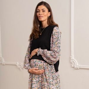 NWT Seraphine Floral Boho Maternity & Nursing Dress